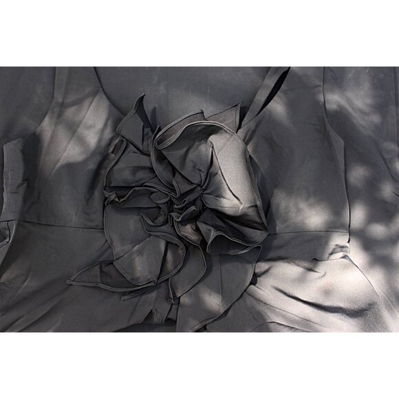 Diane Von Furstenberg DVF - sz 6 - Adelina Ruffle Front Tank Dress in Black - Picture 5 of 7